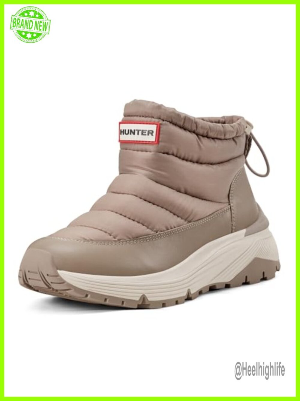 Hunter Anne Waterproof Ankle Bootie Bungee Closure